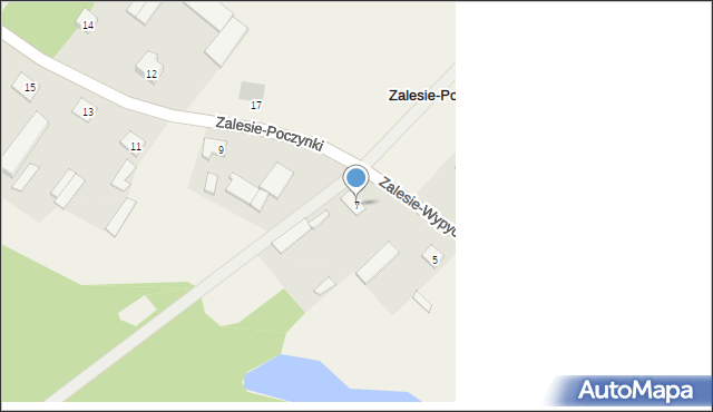 Zalesie-Poczynki, Zalesie-Poczynki, 7, mapa Zalesie-Poczynki