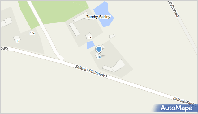 Zalesie-Stefanowo, Zalesie-Stefanowo, 16, mapa Zalesie-Stefanowo