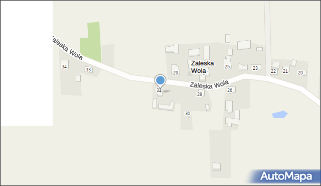 Zaleska Wola, Zaleska Wola, 32a, mapa Zaleska Wola