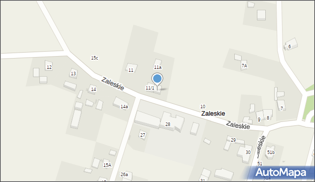 Zaleskie, Zaleskie, 11/2, mapa Zaleskie