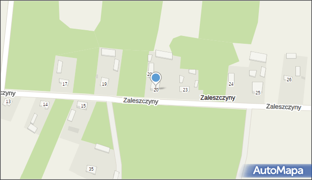 Zaleszczyny, Zaleszczyny, 20, mapa Zaleszczyny