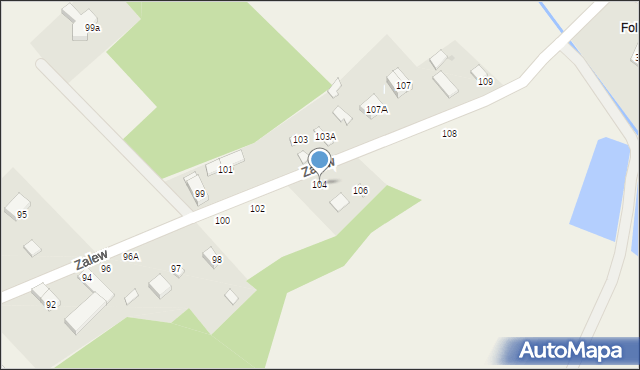 Zalew, Zalew, 104, mapa Zalew