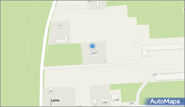 Zalew, Zalew, 114, mapa Zalew