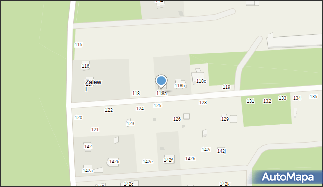 Zalew, Zalew, 118a, mapa Zalew