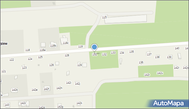 Zalew, Zalew, 131, mapa Zalew