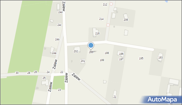 Zalew, Zalew, 200, mapa Zalew