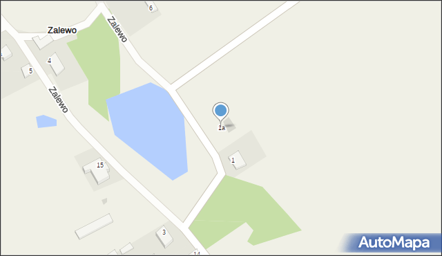 Zalewo, Zalewo, 1a, mapa Zalewo