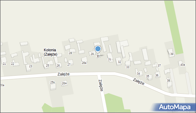 Załęże, Załęże, 30, mapa Załęże