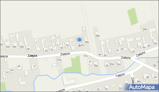 Załęże, Załęże, 56, mapa Załęże