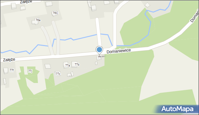 Załęże, Załęże, 77, mapa Załęże