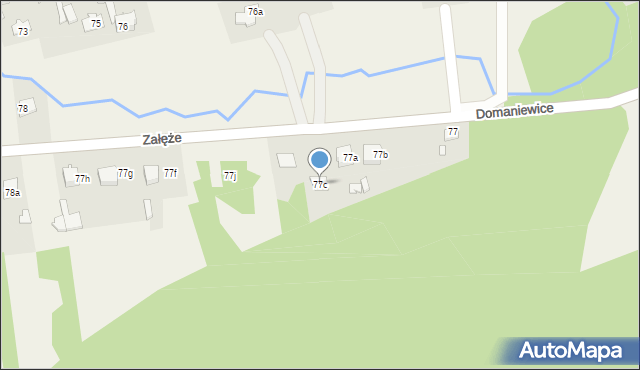 Załęże, Załęże, 77c, mapa Załęże