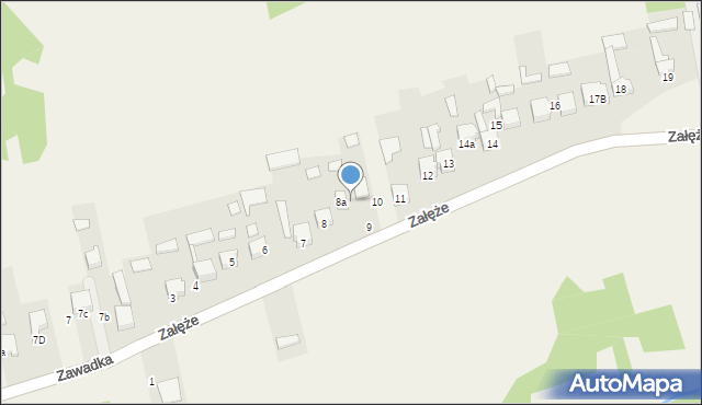 Załęże, Załęże, 9a, mapa Załęże