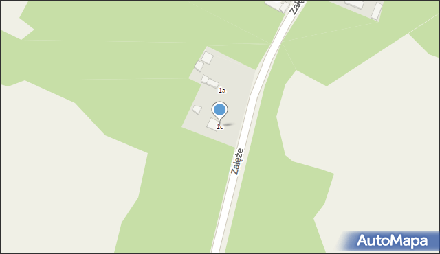 Załęże, Załęże, 1c, mapa Załęże