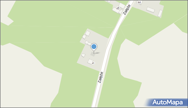 Załęże, Załęże, 47, mapa Załęże