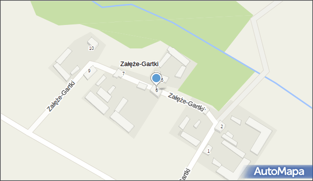 Załęże-Gartki, Załęże-Gartki, 6a, mapa Załęże-Gartki