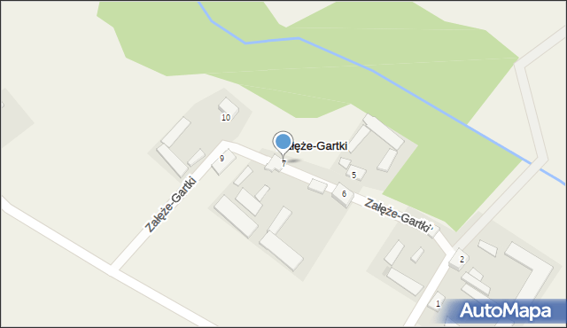 Załęże-Gartki, Załęże-Gartki, 7, mapa Załęże-Gartki