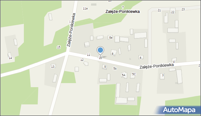 Załęże-Ponikiewka, Załęże-Ponikiewka, 10, mapa Załęże-Ponikiewka