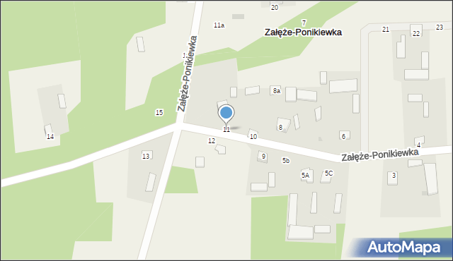 Załęże-Ponikiewka, Załęże-Ponikiewka, 11, mapa Załęże-Ponikiewka