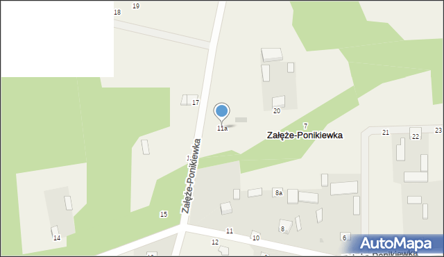 Załęże-Ponikiewka, Załęże-Ponikiewka, 11a, mapa Załęże-Ponikiewka