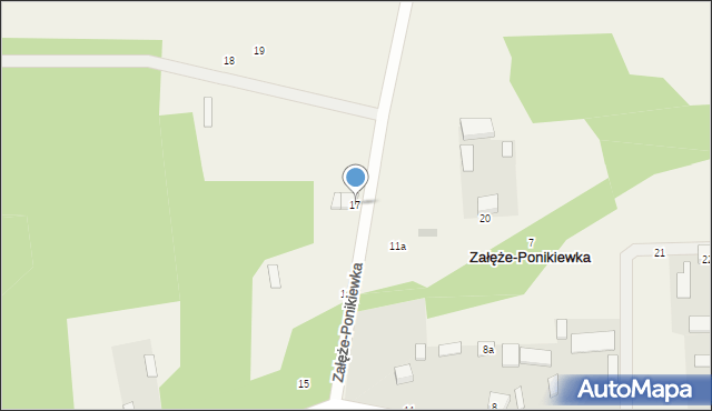 Załęże-Ponikiewka, Załęże-Ponikiewka, 17, mapa Załęże-Ponikiewka