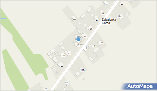 Zalezianka, Zalezianka, 12, mapa Zalezianka