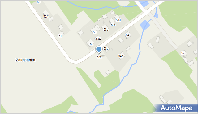 Zalezianka, Zalezianka, 52a, mapa Zalezianka