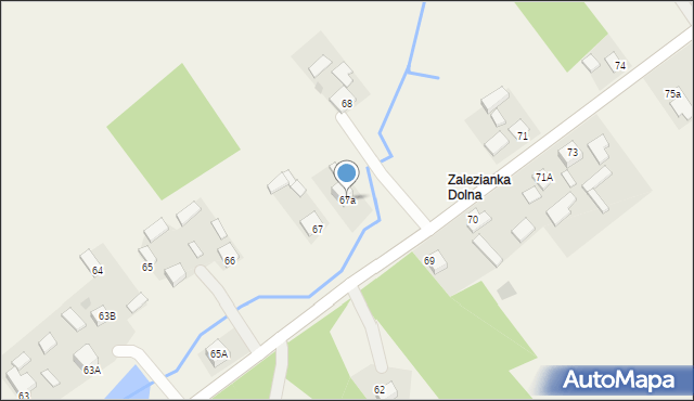 Zalezianka, Zalezianka, 67a, mapa Zalezianka
