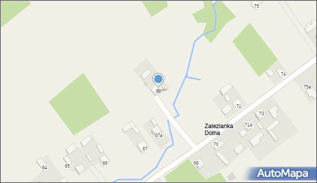 Zalezianka, Zalezianka, 68, mapa Zalezianka