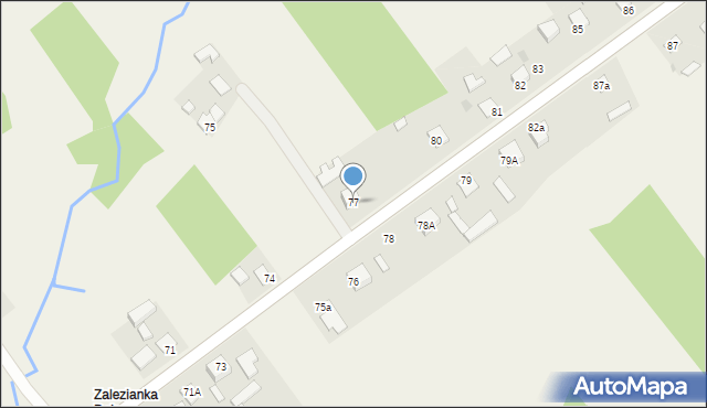 Zalezianka, Zalezianka, 77, mapa Zalezianka