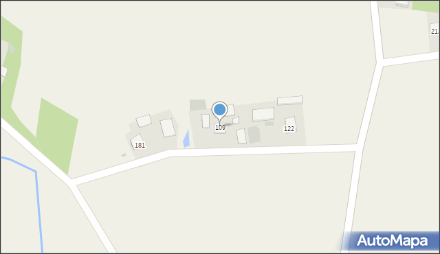 Zalipie, Zalipie, 109, mapa Zalipie