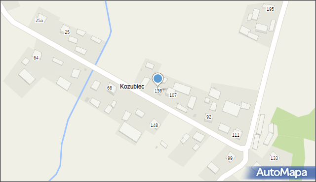 Zalipie, Zalipie, 136, mapa Zalipie