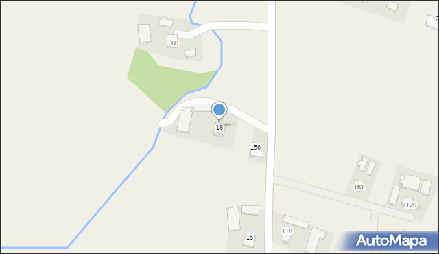 Zalipie, Zalipie, 18, mapa Zalipie