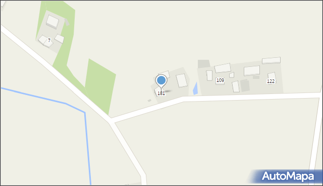 Zalipie, Zalipie, 181, mapa Zalipie