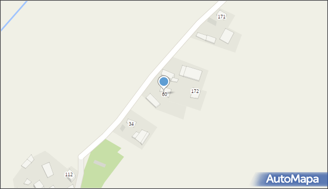 Zalipie, Zalipie, 60, mapa Zalipie