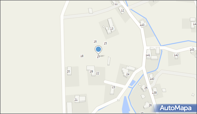 Zalipie, Zalipie, 17, mapa Zalipie