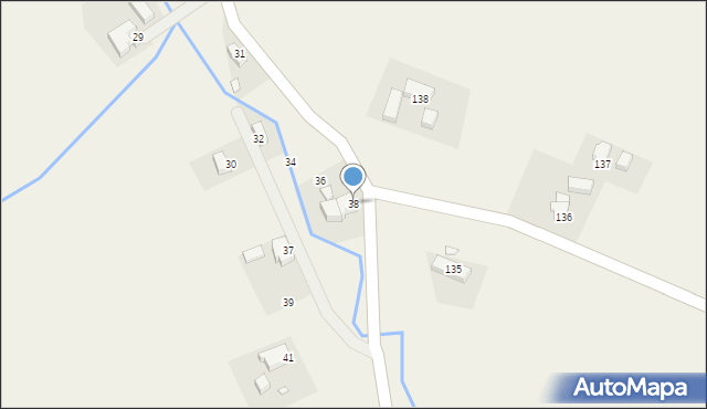 Zalipie, Zalipie, 38, mapa Zalipie