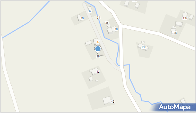 Zalipie, Zalipie, 39, mapa Zalipie