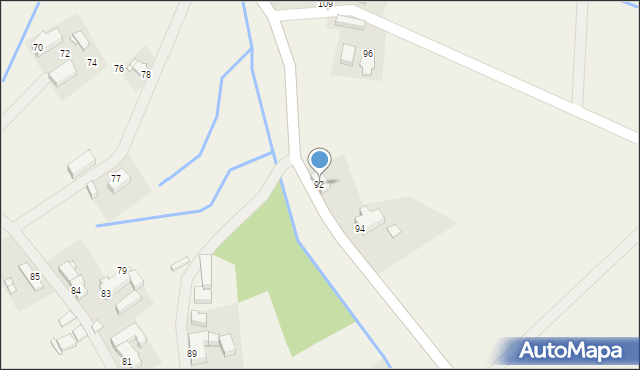 Zalipie, Zalipie, 95, mapa Zalipie