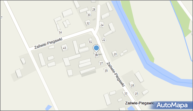 Zaliwie-Piegawki, Zaliwie-Piegawki, 39, mapa Zaliwie-Piegawki