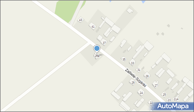 Zaliwie-Szpinki, Zaliwie-Szpinki, 26a, mapa Zaliwie-Szpinki