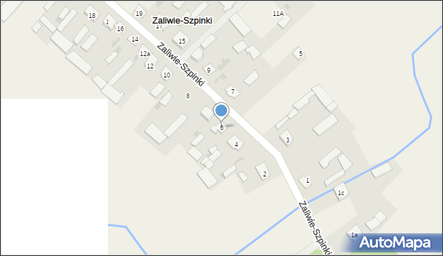 Zaliwie-Szpinki, Zaliwie-Szpinki, 6, mapa Zaliwie-Szpinki