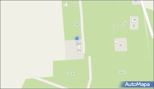 Załom, Załom, 117, mapa Załom