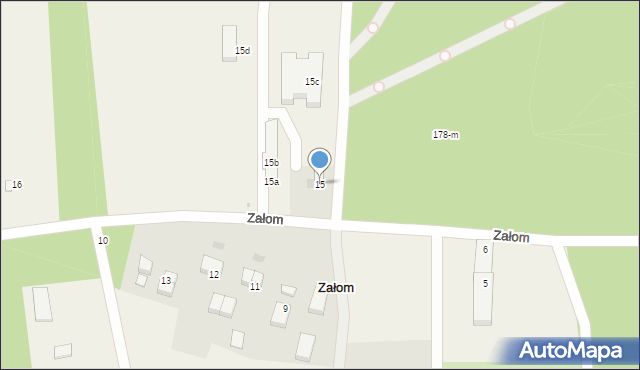 Załom, Załom, 15, mapa Załom