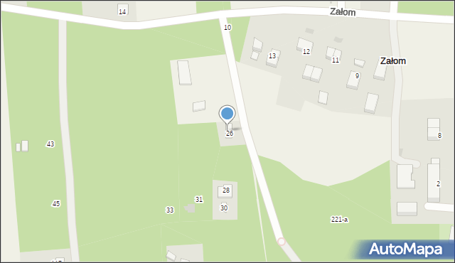 Załom, Załom, 27, mapa Załom