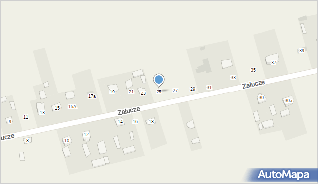 Załucze, Załucze, 25, mapa Załucze