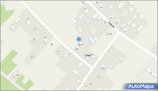 Załuki, Załuki, 19, mapa Załuki