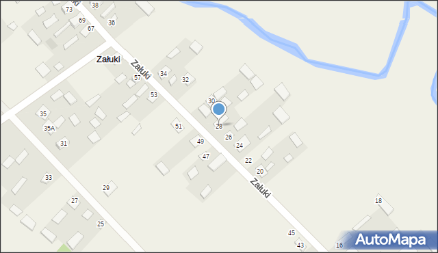 Załuki, Załuki, 28, mapa Załuki