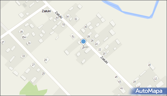 Załuki, Załuki, 47, mapa Załuki
