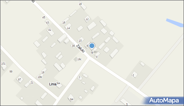 Załuki, Załuki, 6, mapa Załuki