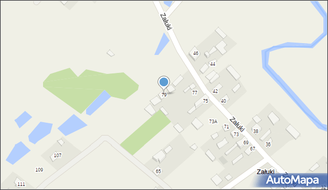 Załuki, Załuki, 79, mapa Załuki